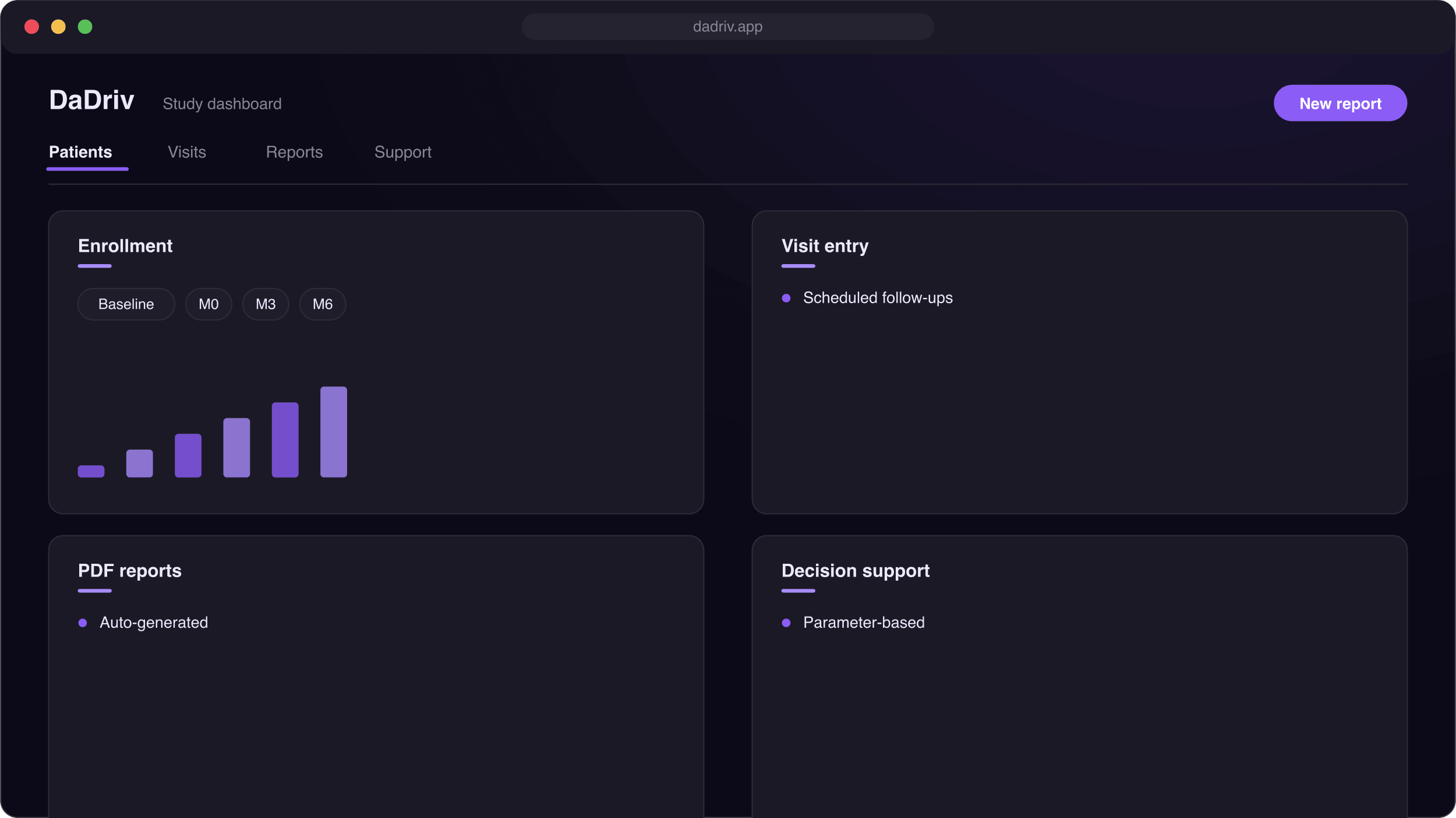 DaDriv interface